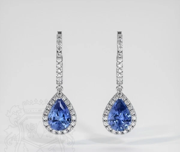 Pendente a forma di fiore in oro bianco 14k con tanzanite e ametista QVC Imperial Gold