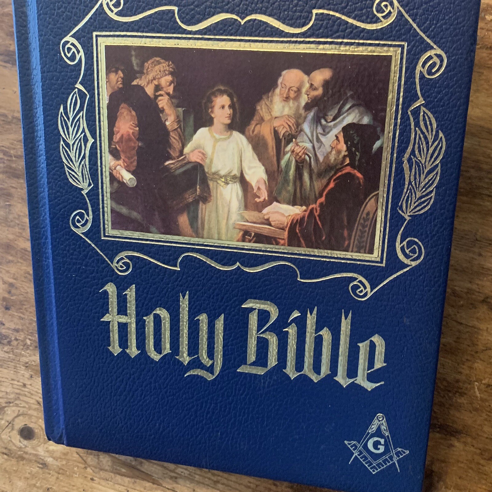 VTG 1971 Masonic Free Masons Holy Bible KJV Red Letter Edition Master