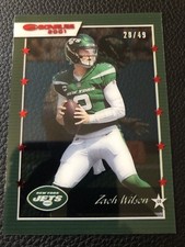 2021 CLEARLY DONRUSS ZACH WILSON Retro 2001 RED /49 ROOKIE RC