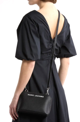 New Marc Jacobs Grind Crossbody Pouch Pebble Leather Black | eBay