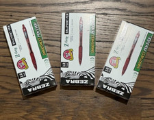 Zebra Pen Z-Grip Retractable Ballpoint Pen, Medium Point, 1.0mm, Red Ink 36 Pack