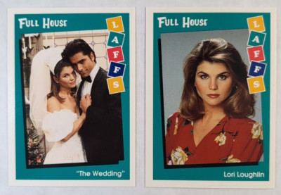 Lot of 2: 1991 Impel Laffs Full House Lori Loughlin Rookie RC, Rebecca Donaldson