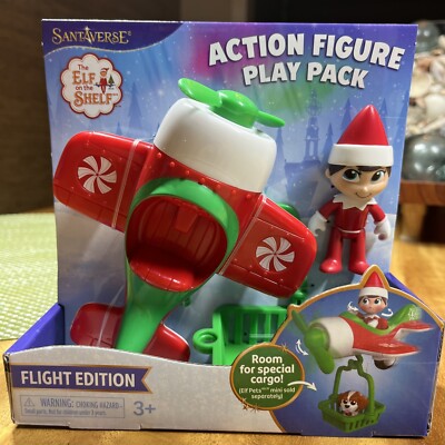 Elf On The Shelf Action Figure Play Pack Flight Edition Airplane Elf Pets New