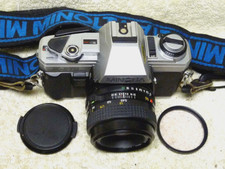 Minolta X-370 35mm FILM SLR Camera w/50mm f/1.7 MD Lens. STUDENT Special
