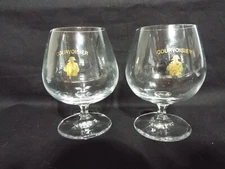 A Pair of Vintage Courvoisier Cognac Snifter Glasses