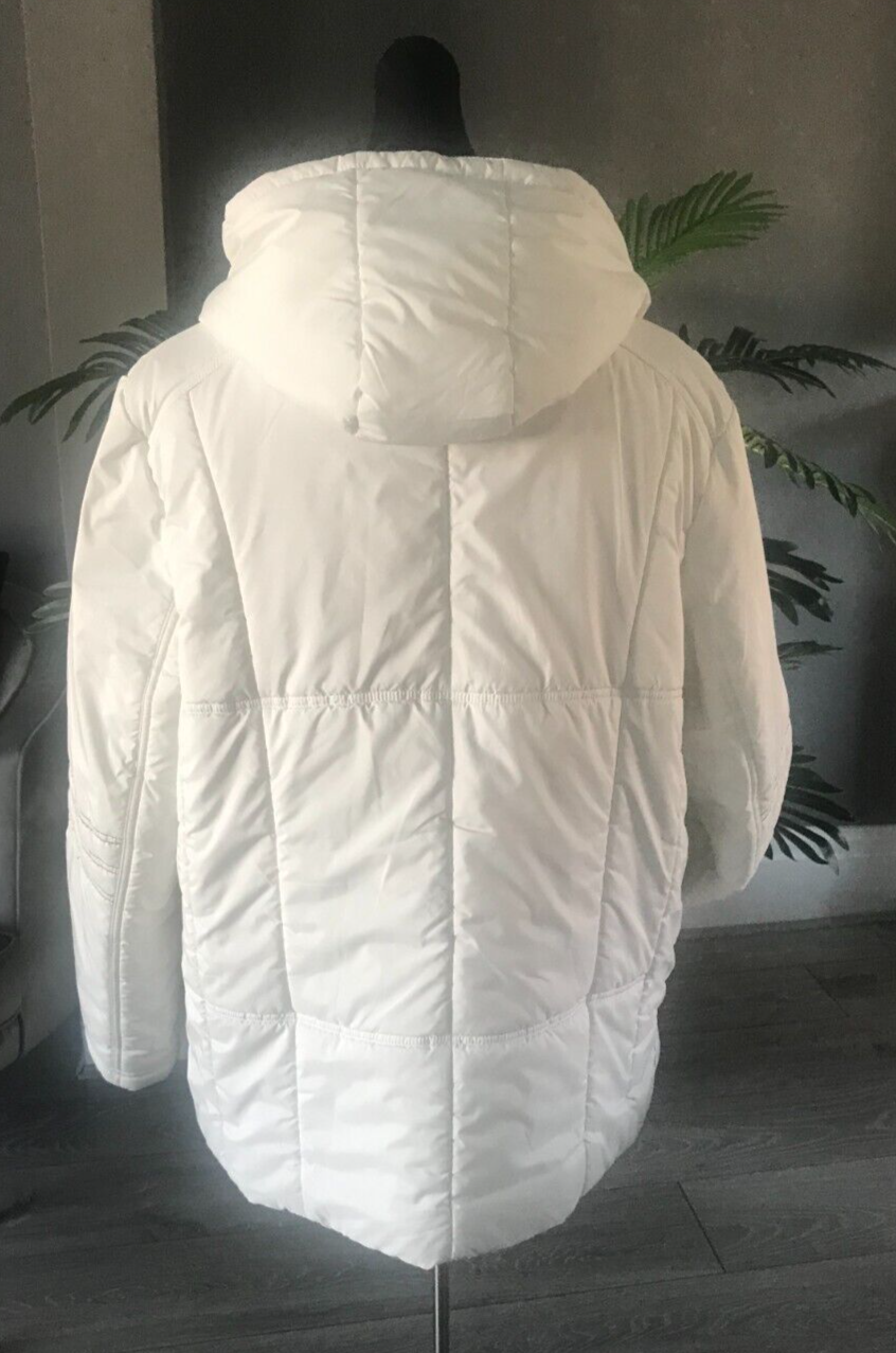 Barely Used Unbranded Ladies Hoody Coat size 20, White eBay
