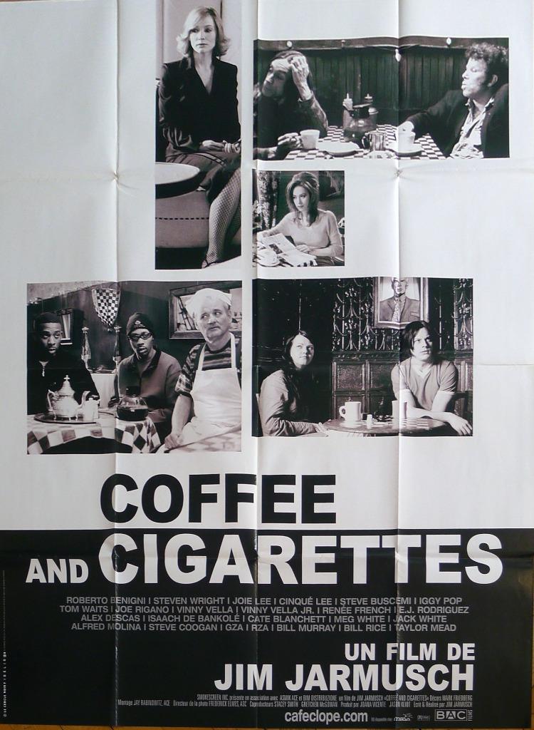 COFFEE AND CIGARETTES 特大ポスター正規品　お洒落 COFFEE AND CIGARETTES - JARMUSCH / MURRAY / WAITS - ORIGINAL