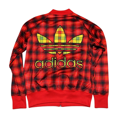 adidas x Jeremy Scott Track Jacket Size M Plaid Red Used | eBay adidas x Jeremy Scott Track Jacket Size M Plaid Red Used | eBay