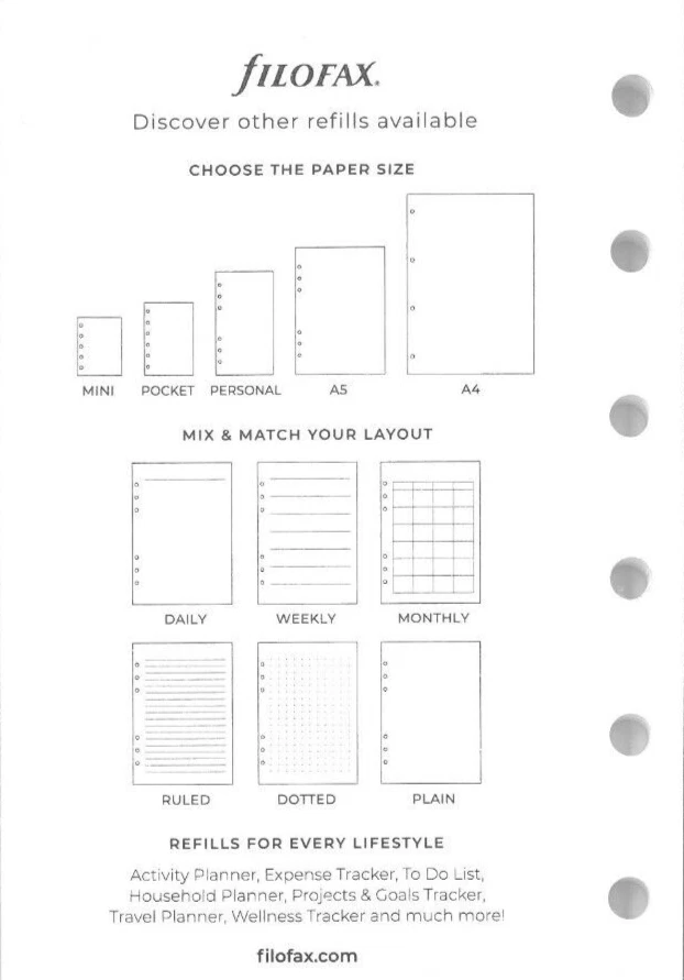 Filofax Kalendereinlage Pocket /1 Woche /2 Seiten deutsch 2026 Art. 26-68240 - Bild 2 von 2