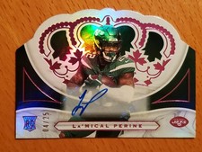 2020 Crown Royale Rookie Auto Pink #24 La'Mical Perine NY Jets #'d 4/25
