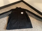 Men's Pittsburgh STEELERS Fleece lined Black Zip up Jacket with Steeler Logo and — photo 1