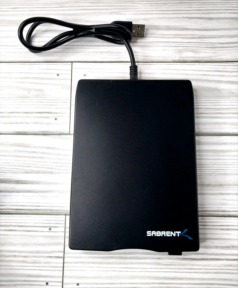 Sabrent☆ Portable USB Diskette Drive~N533. 5v-500mA. ➕️ 10 Pack New Floppy Disks - Image 2 of 4