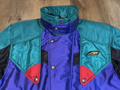 Descente Ski Suit One Piece Snowsuit Mens Medium Snow Bib Vintage