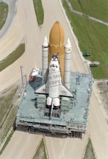 STS-79 Rollout Space Shuttle Atlantis 8X12 PHOTOGRAPH