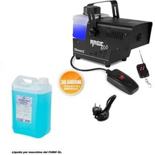 SET DA MACCHINA DEL FUMO TELECOMANDO DJ PA LIQUIDO 5L NEBBIA FOG 600W