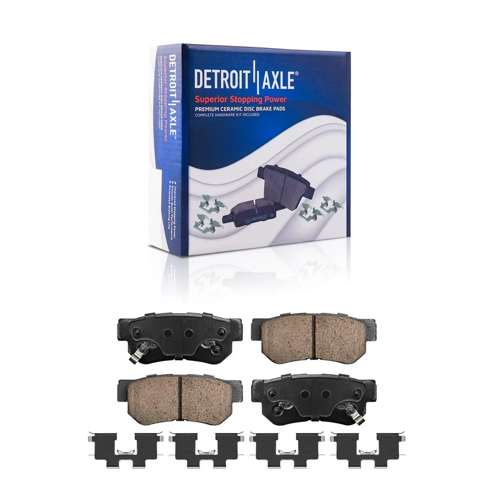 Kit de 4 pastillas de freno delanteras traseras de cerámica para Elantra Sonata Tucson Magentis Optima Foto 4 de 4