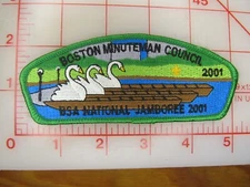 Boston Minuteman Council 2001 Jamboree JSP collectible patch (mA)