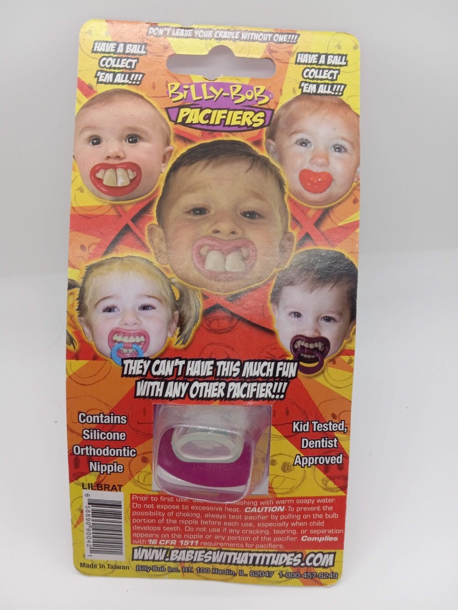 Little Brat Pacifier Babies with Attitude! Nuk Style made by Billy Bob  Cute! New