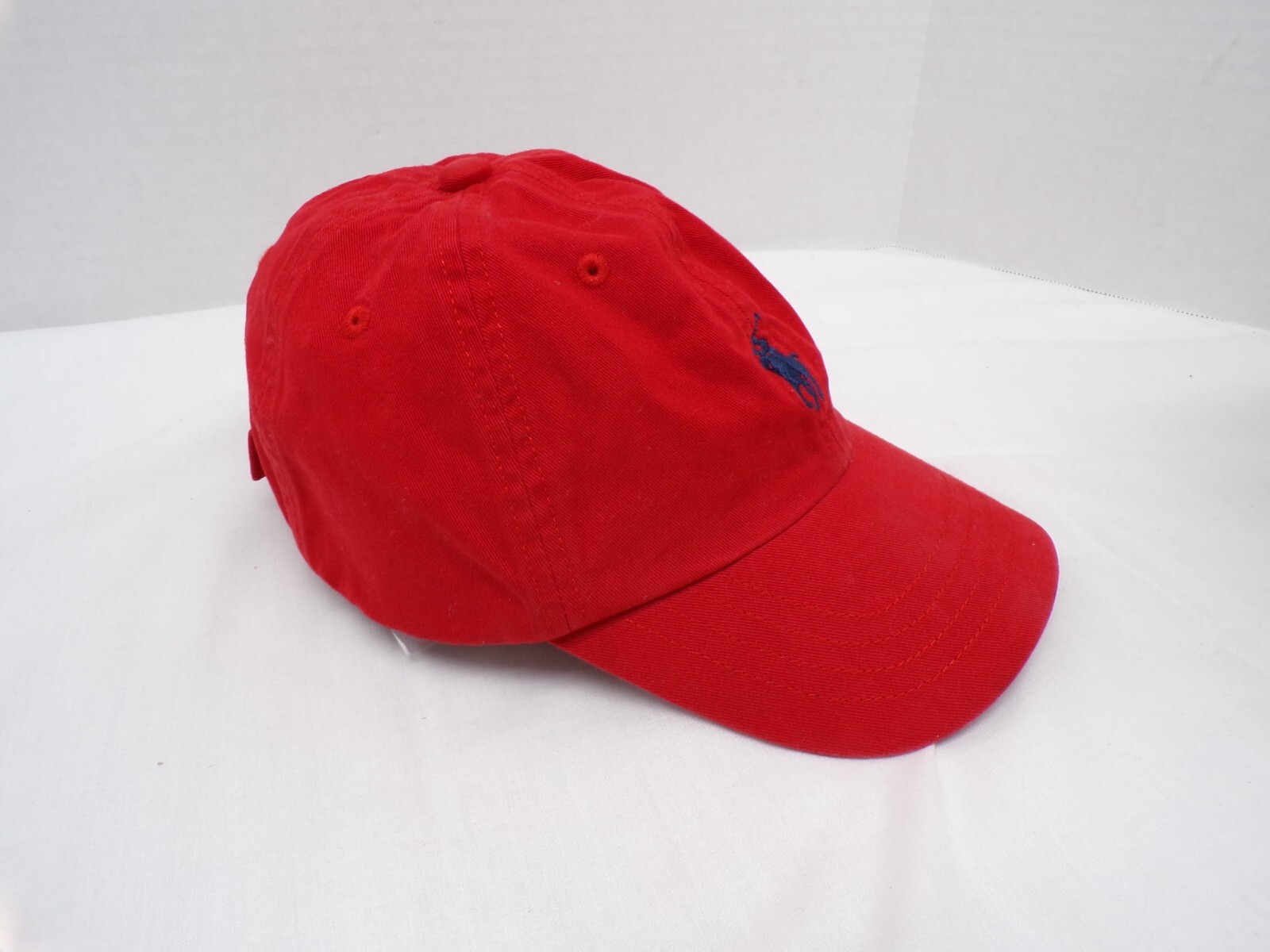 Cappello vintage Polo ralph lauren blu pony rosso strapback taglia youth
