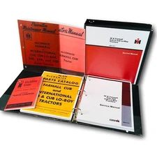 Farmall International Cub Cub Lo-Boy Tractor Service Parts Operators Manual Set