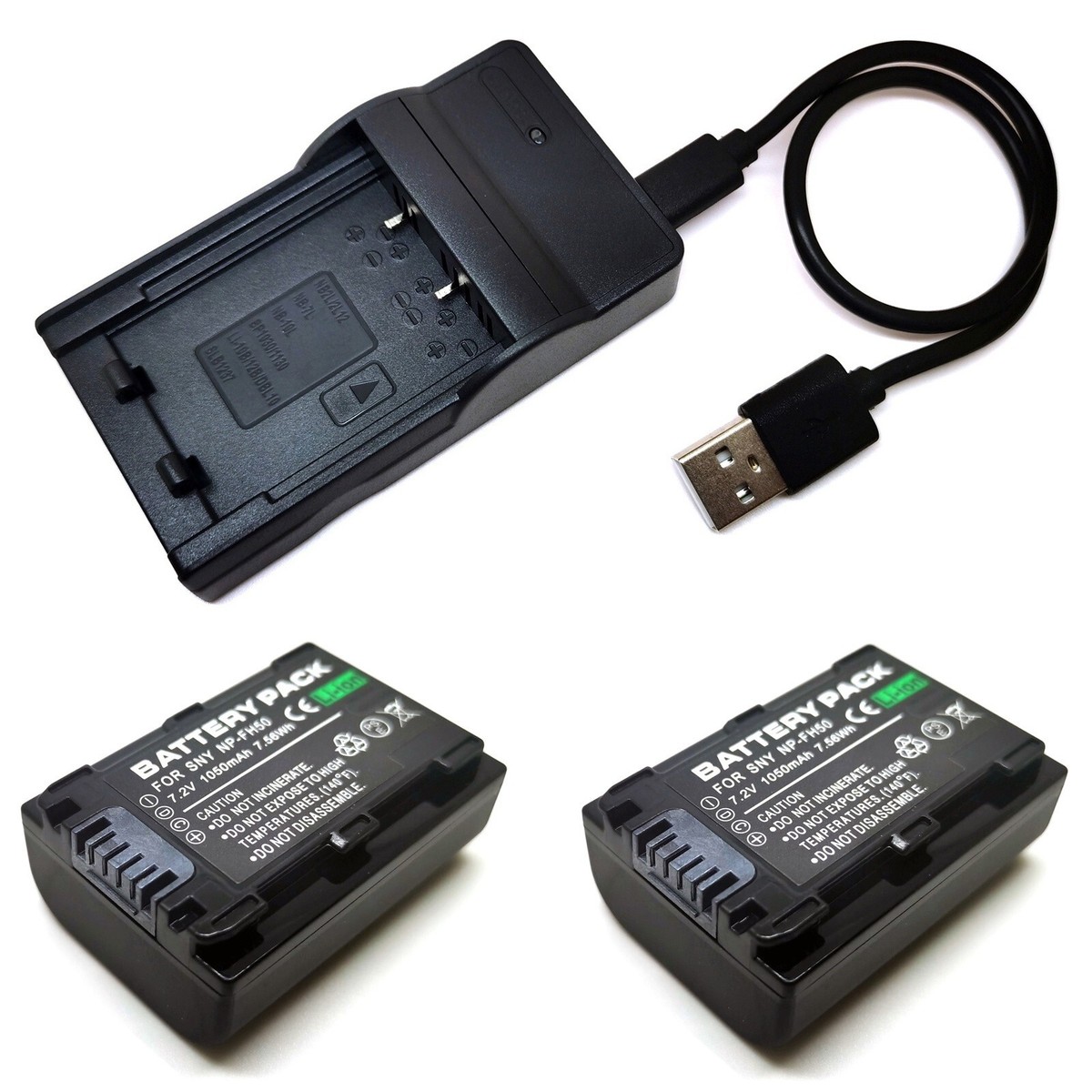 Battery / USB Charger For Sony NP-FH30 NP-FH40 NP-FH50 BC