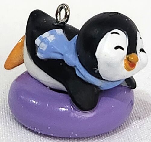 Hallmark FROSTY FUN FOR YOU 2 Miniature Mini Christmas Ornaments penguin snowman - Picture 8 of 11