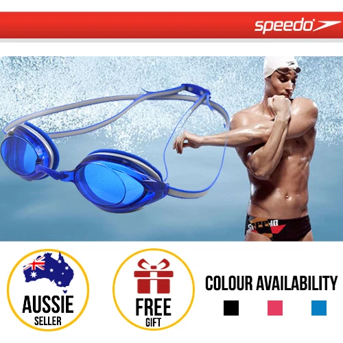 SPEEDO Vanquisher Plus Mirrored ANTI-FOG Prescription & Normal Swim Goggles - Picture 1 of 5