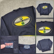 VTG 90s University Of Notre Dame Fighting Irish Mens XL USA Crewneck Sweatshirt