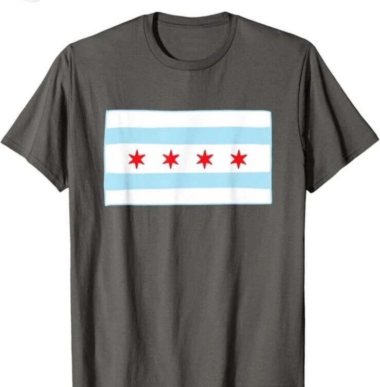 Camiseta Top Hamilton An American Musical Chicago Flag Para Hombre L Broadway K76 Foto 4 de 4