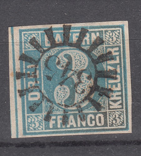 Bavaria - 1849 "3kr" PO=345 (7645)