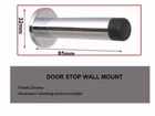 wall Mounted Door Stop door Stoppers!!!! Chrome finish
