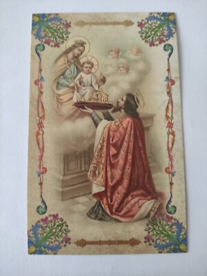 Santo Stefano Di Ungarn Gloriae Santino Heilige Karte
