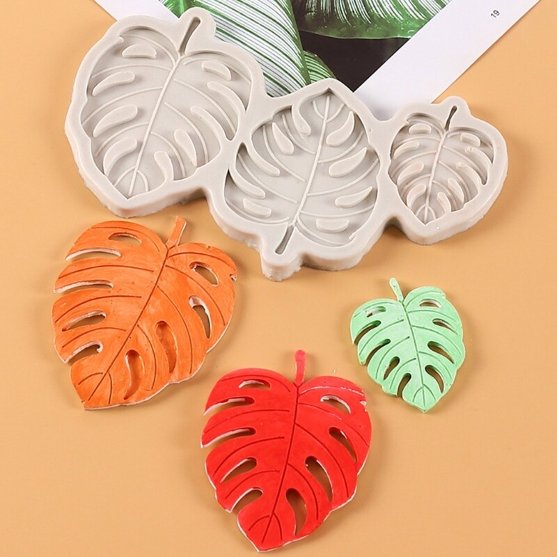 Monstera Leaf Silicone Mold Chocolate Fondant Mould HandmadeSoap