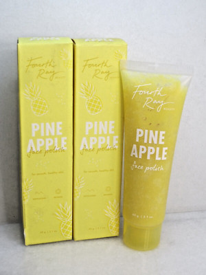 FOURTH RAY BEAUTY PINE APPLE FACE POLISH 2.1 OZ BOXED LOT OF 2