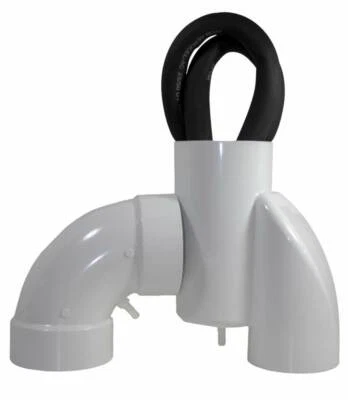 HEALTHY AIR SOLUTIONS Radon Mitigation Condensation Bypass Kit (Transition fitting + 90 elbow)