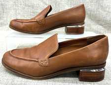 Franco Sarto New Bocca Slip On Loafers Brown Leather Low Heel Womens Size 8M