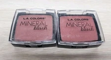L.A. COLORS Mineral Blush "Tender Rose" CMB872 0.15 Oz Lot Of 2 New Sealed 