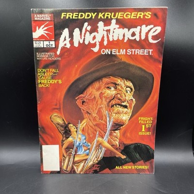 Freddy Krueger's a Nightmare on Elm Street #1 Marvel Comics 1989 Comic Magazine
