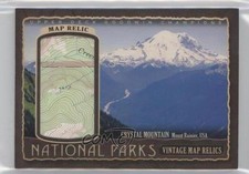 2018 Goodwin Champions National Parks Vintage Map Relics 86/99 Mount Rainier 2oz