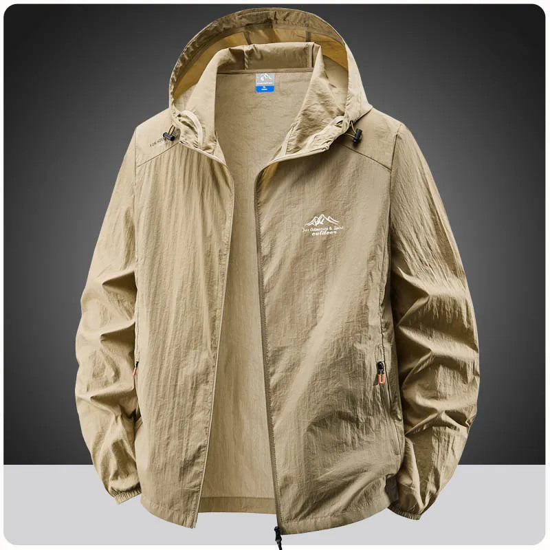 Summer Waterproof Hiking Jackets Men Fishing Cycling Hooded Gym Sports Running C
