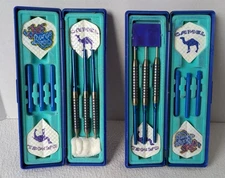 2 Sets of Camel Joe's Lounge Steel Tip Darts with Cases