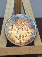 Mexican Libertad 1984 Onza Libertad Toned Toning Silver Coin 1 oz 