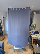Pair Of Grey Eyelet Blackout Curtains 112 X 180 cm