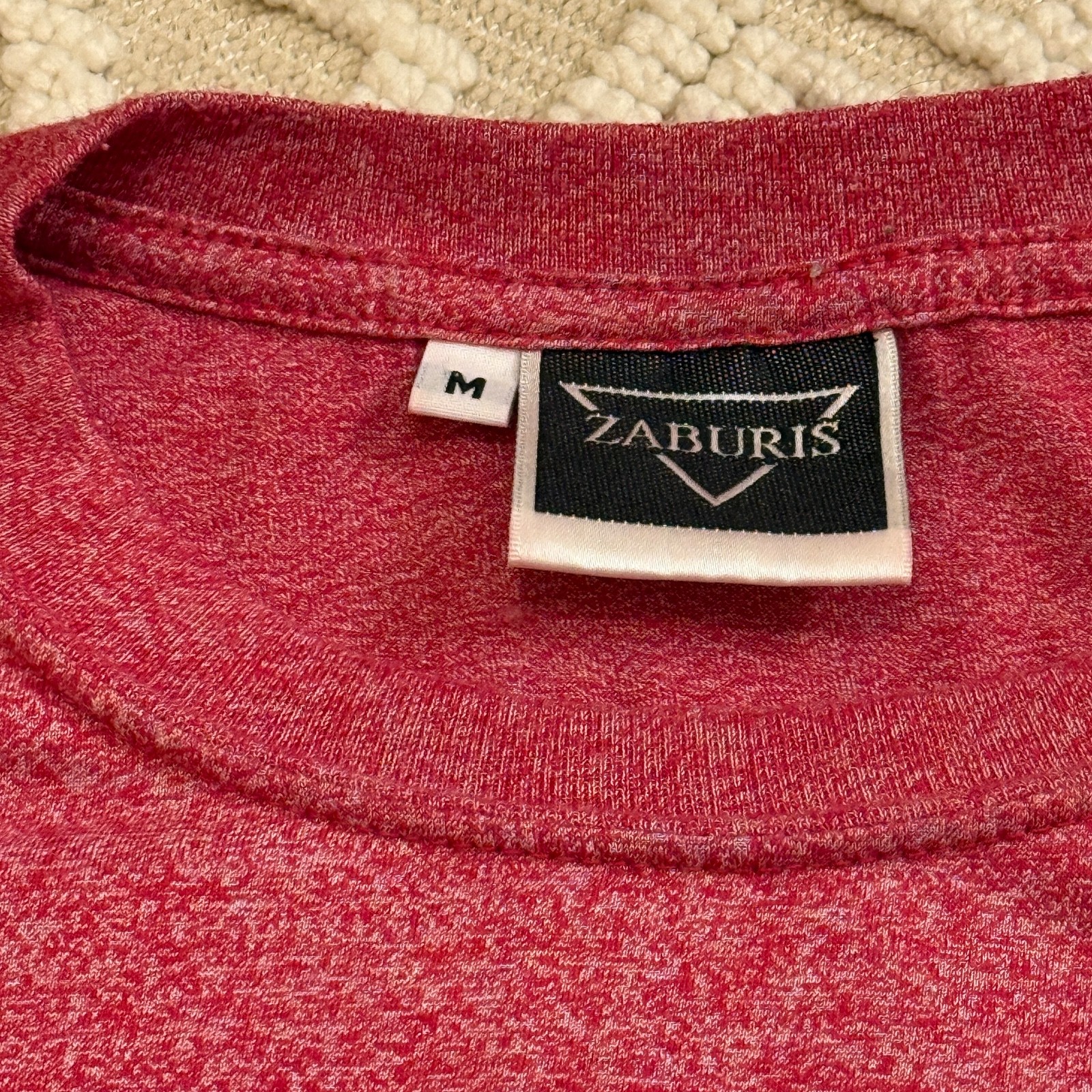 Zaburis Red T-shirt medium Men's Burmese Myanmar Alphabet Script Graphic tee image 3