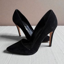 ALICE  OLIVIA Black Suede Heels Size 36 / US 6