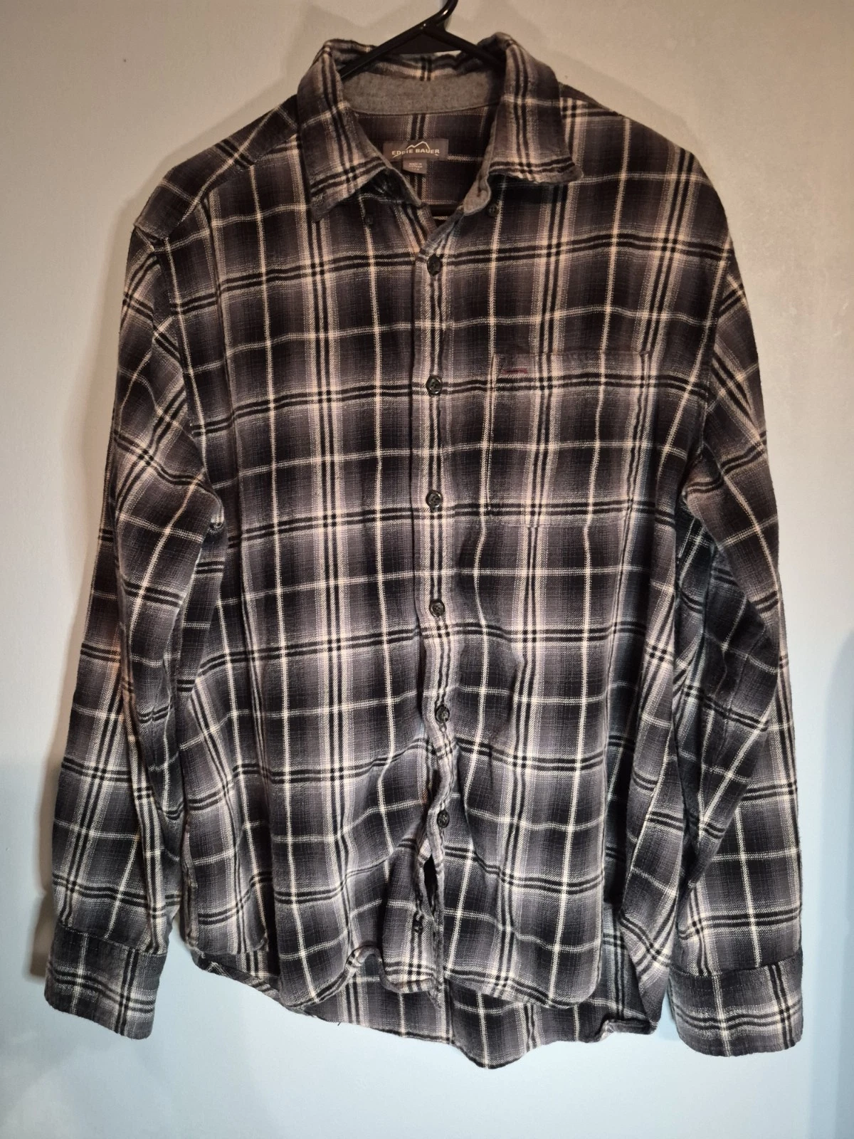 Eddie Bauer Shirt Men's L Gray Long Sleeve Button Up Flannel Casual Outdoors
Opens in a new window o