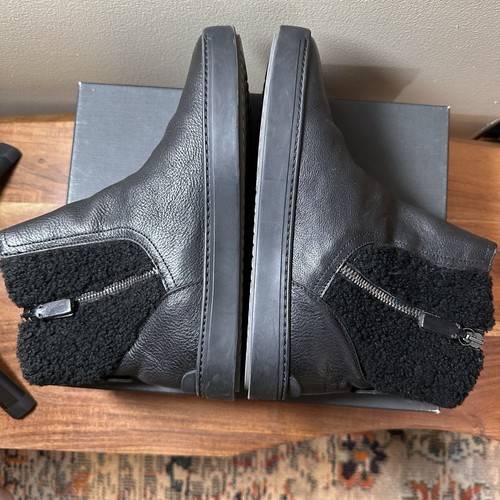 Rag & Bone Farling Leather & Shearling Flat Ankle Boots Womens Size 7 37 New - Picture 4 of 7