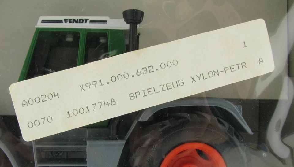 SIKU 2957 FENDT Xylon 524 verde modello pubblicitario in confezione originale 1:32 trattore modello trattore - Immagine 4 di 4