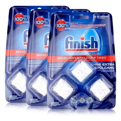 Calgonit Finish Maschinenpfleger-Tabs 51g - Gegen Fett & Ablagerungen (3er Pack