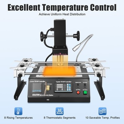 IR6500 1250W BGA IR Infrared Rework Soldering Station Reflow Reball Machine